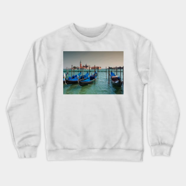 Gondolas in Venice Crewneck Sweatshirt by Photomisak72